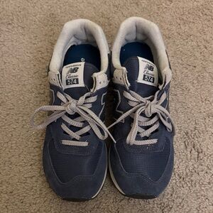 New Balance 574 Navy Sneakers
